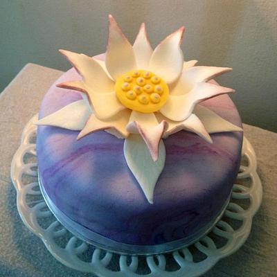 Lotus Checkerboard Inside cake - Cake by cosybakes