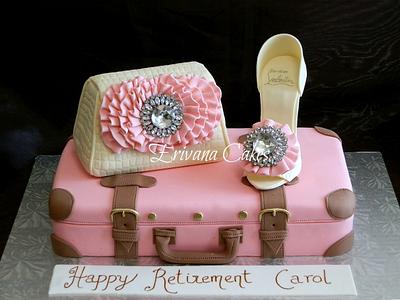 Suitcase, Purse and Shoe Cake - Cake by erivana
