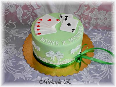 For grandma, who likes to play cards... :-) - Cake by Mischell