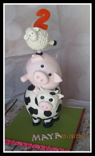 Farm animal cake - Cake by melissascakeshop