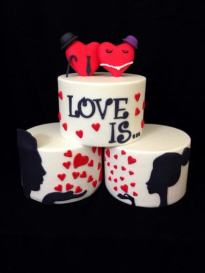 cake love - Cake by MaripelCakes
