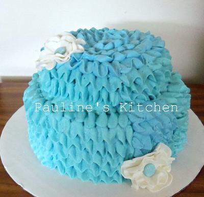 Tiffany Ribbon Cake - Cake by Paulineskitchen