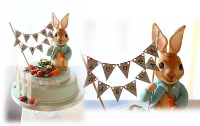 Peter Rabbit cake (Beatrix Potter) - Cake by Sara Solimes Party solutions