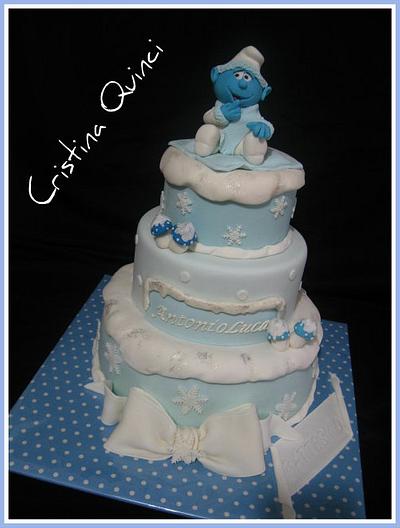 Baby Smurf cake - Cake by Cristina Quinci