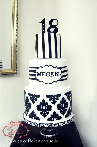 MONOCHROME MEGAN  - Cake by Agatha Rogowska ( Cakefield Avenue)