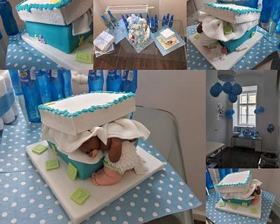 Baby shower at work - Cake by Toothbunny