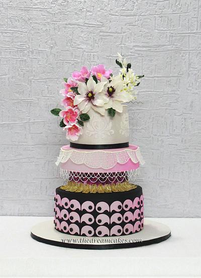 Pink and strings - Cake by Ashwini Sarabhai