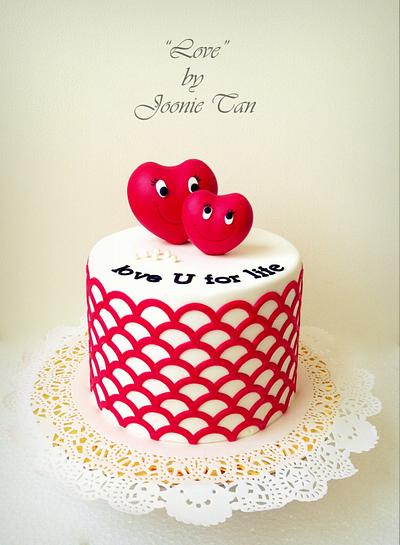 Heart - To - Heart  - Cake by Joonie Tan