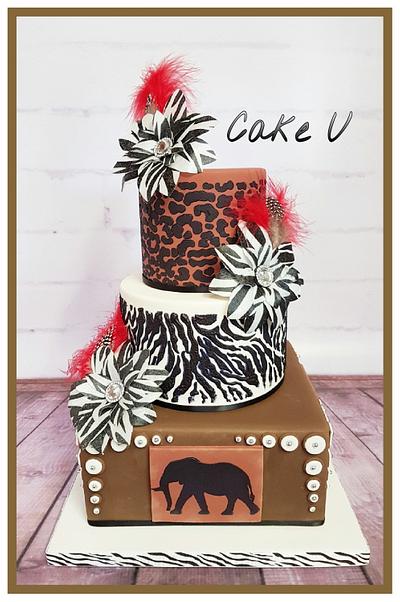 Africa themed birthday cake - Cake by Veronica - @cakeuvee 