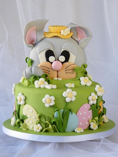 The Bunny and the Easter Egg Hunt - Cake by CakeHeaven by Marlene