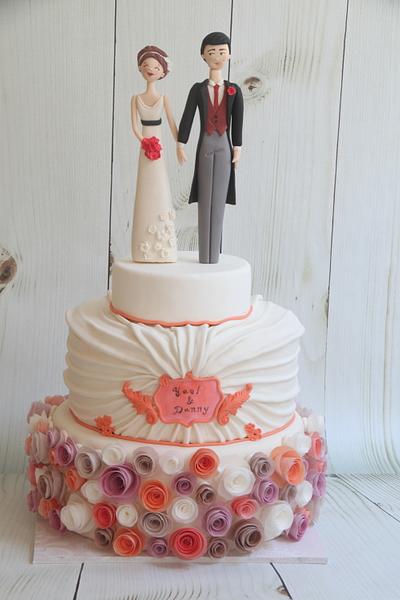 A wedding cake for my best friend - Cake by Tal Zohar