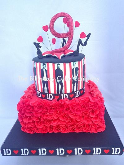 One Direction 1D explosion cake - Cake by The Billericay Cake Company