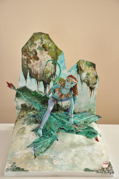 Neytiri, flying - Cake by Evgenia Vinokurova