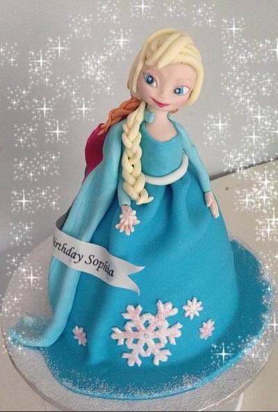 Elsa frozen cake - Cake by Sugarcrumbkitchen 