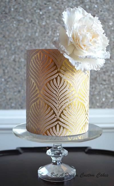 Gold Leaf Cake - Cake by Elisabeth Palatiello