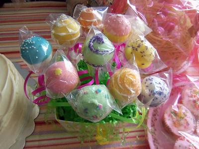 Easter cake pops - Cake by Monica@eat*crave*love~baking co.