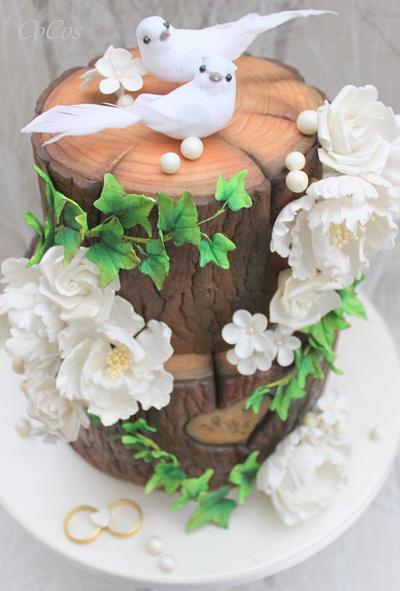 Pearl anniversary cake  - Cake by Lynette Brandl