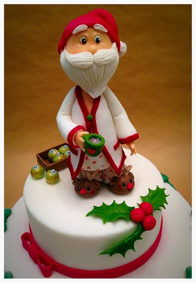 After Christmas Santa  - Cake by Simone Barton