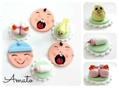 Baby Themed cupcake toppers - Cake by Amato