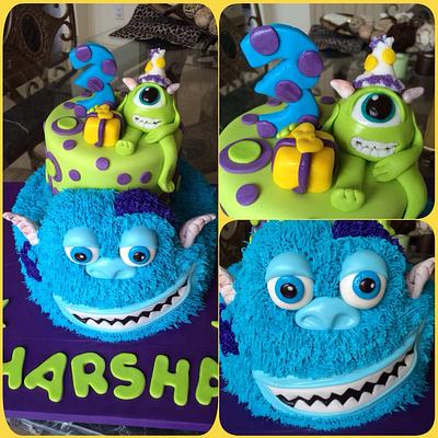 Monsters Sully & Mike - Cake by Frisco Custom Cakes a Calories Worth Craving