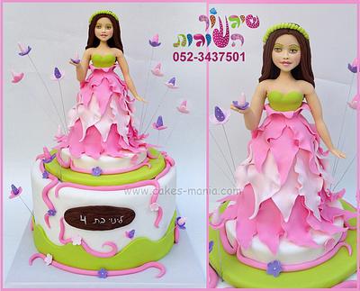 flower princess cake by cakes-mania - Cake by sharon tzairi - cakes-mania