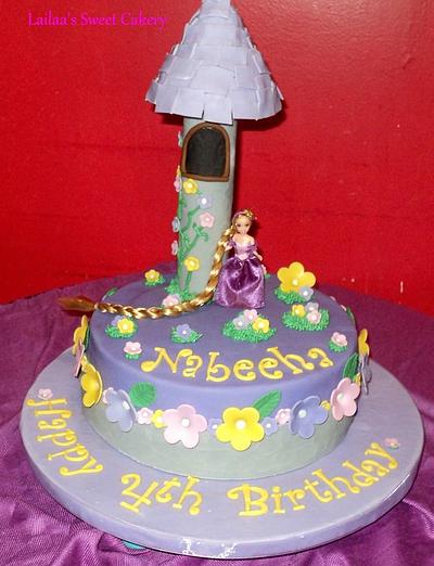 Rapunzel/Tangled Themed Birthday cake!  - Cake by Lailaa
