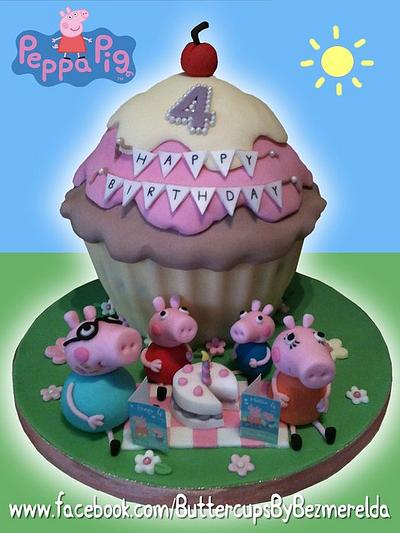 Peppa Pig birthday tea party - Cake by Bezmerelda