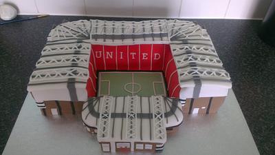 old trafford stadium - Cake by amy