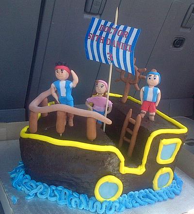 Jake and the Neverland Pirates Buttercream ship - Cake by Nicolene