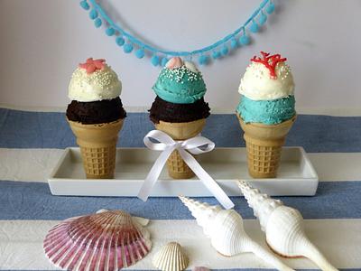ice cream cupcakes - Cake by JCake cake designer