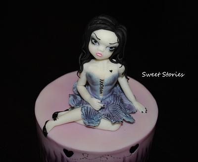 Gothic fairy modelling - Cake by Karla Sweet Stories