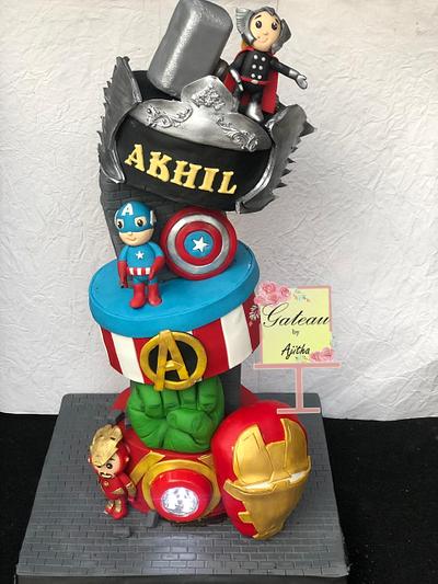 Avengers themed cake - Cake by Gateau by Ajitha