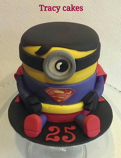Superman minion cake - Cake by Tracycakescreations