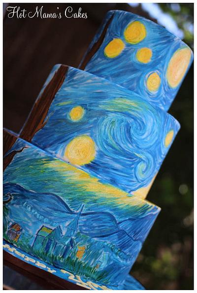 The Starry Night - Van Gogh - Cake by Hot Mama's Cakes