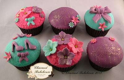 Vintage Dinner Party Cupcakes - Cake by Charmed Bakehouse