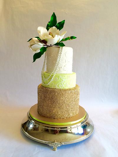 Magnolia wedding cake - Cake by Antonio Balbuena