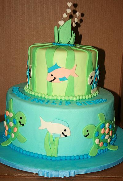 Turtle Baby Shower Cake - Cake by Alicea Norman
