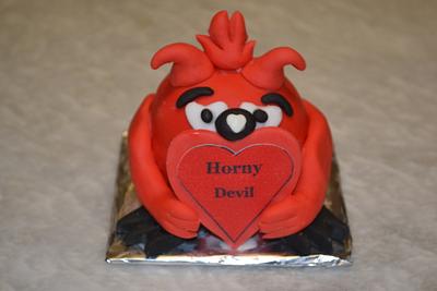 Horny little devil cake - Cake by Niknoknoos Cakery