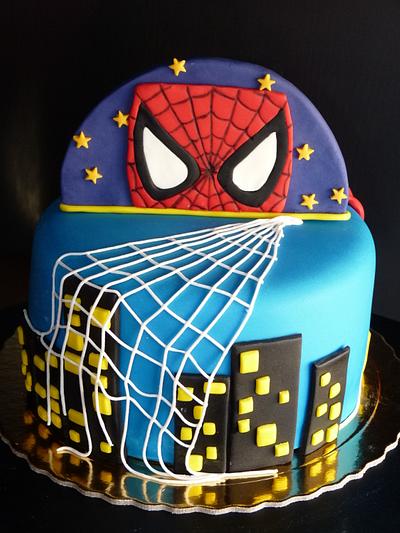 Cake double-sided - Superman and Spiderman - Cake by Aventuras Coloridas