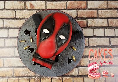 Severed Deadpool Head - Cake by Cakes By Kristi