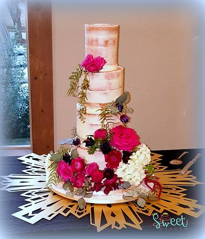 Naked Wedding Cake - Cake by Sweet Heaven Cakes