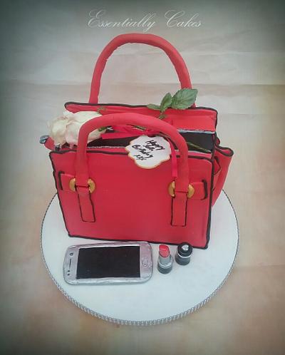 Red Bag - Cake by Essentially Cakes