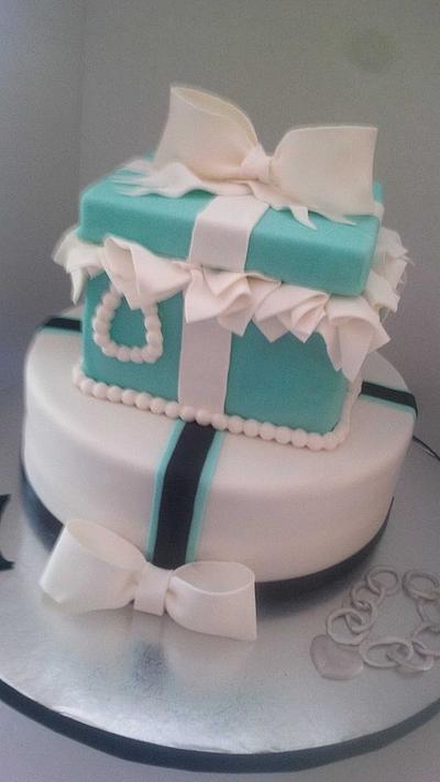 Tiffany inspired cake - Cake by Cindy