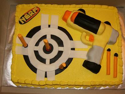 Nerf Birthday Party - Cake by mommyspice3