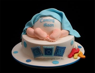 Baby Bottom Cake - Cake by Custom Cake Designs