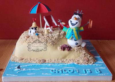 Olaf in summer - Cake by kerrycakesnewcastle