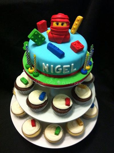 "Nigel" - My Little Ninjago's Cake & Cupcake Tower - Cake by Beau Petit Cupcakes (Candace Chand)