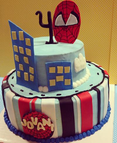 Spider-Man - Cake by Charise Viccarone~ The Flour Bouquet Co.