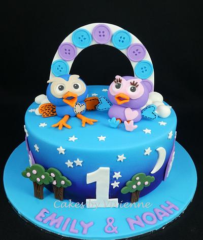 Hoot and Hooterbell Birthday Cake - Cake by Cakes by Vivienne