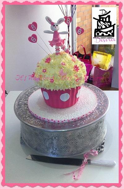 Ballerina Bunny Giant Cupcake - Cake by Desiree
